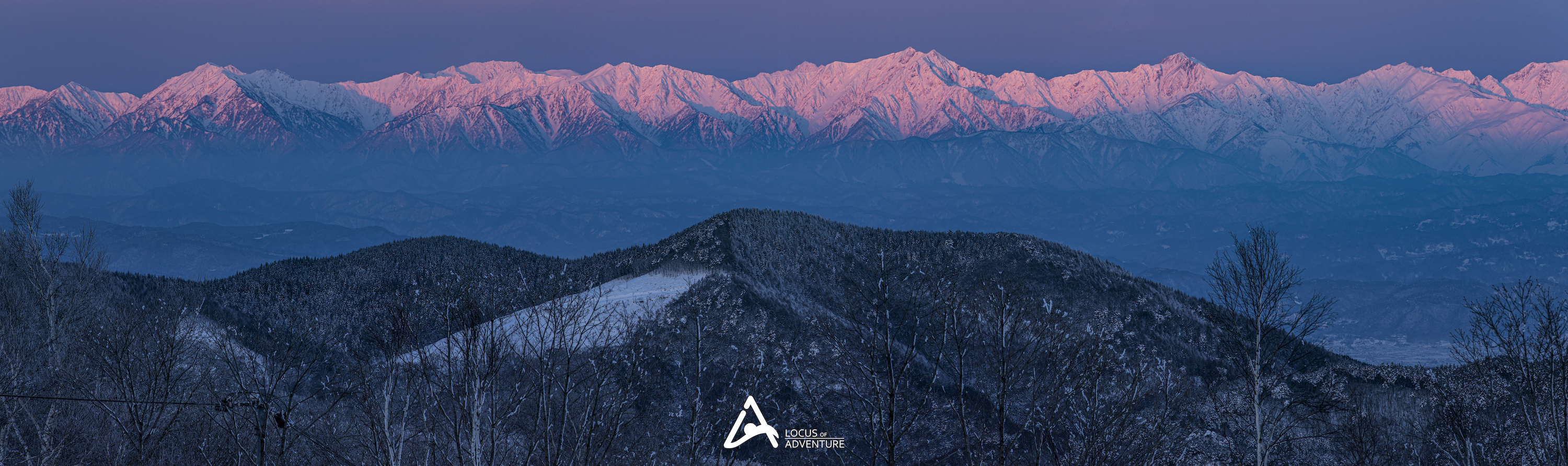 北アルプス北信五岳と霧氷